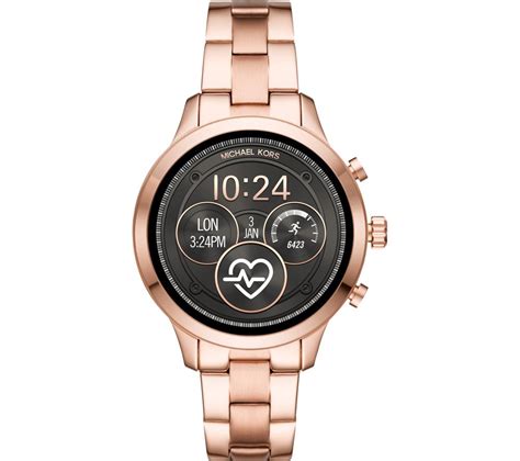 michael kors runway smartwatch armband|rose gold mk smart watch.